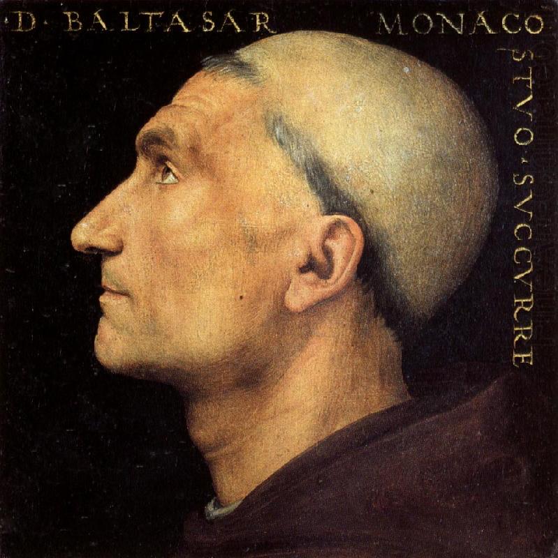 PERUGINO, Pietro Portrait of Baldassare Vallombrosano oil painting picture
